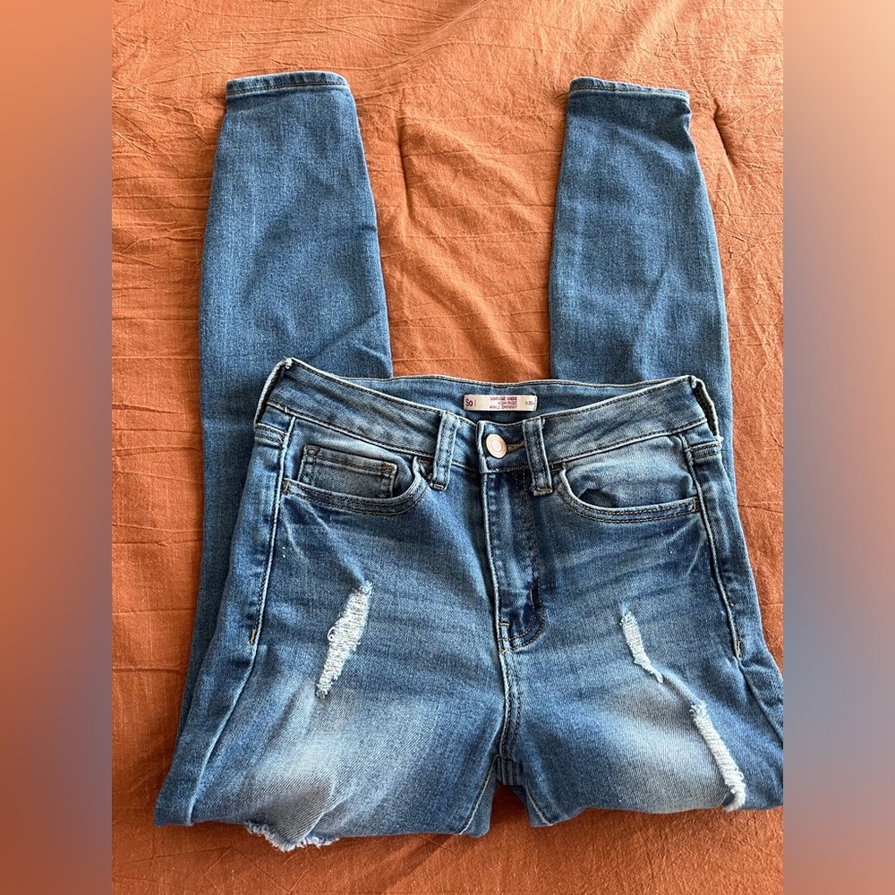 SO High Rise Ankle Skinny Jeans